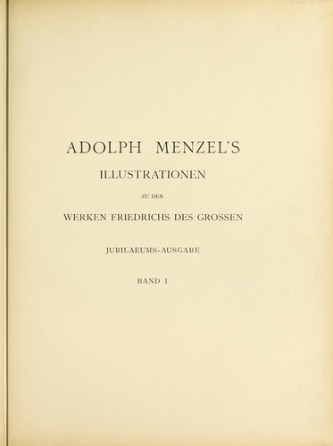 Illustrationen zu den Werken Friedrichs des Grossen