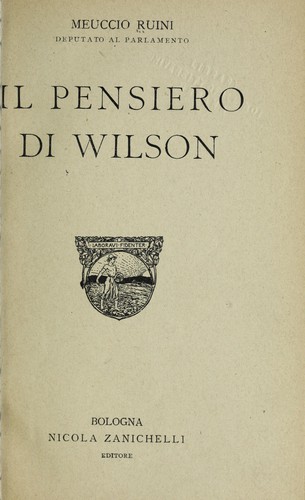 Il pensiero di Wilson