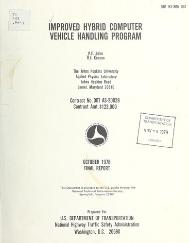 Improved hybrid computer vehicle handling program