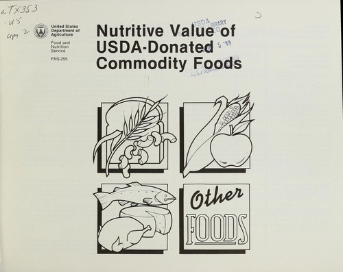 Nutritive value of USDA-donated commodity foods