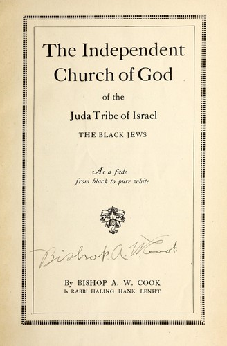 The Independent Church of God of the Juda tribe of Israel