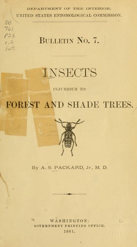 Insects injurious to forest and shade trees