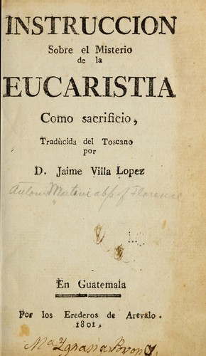 Instruccion sobre el misterio de la eucaristia como sacrificio