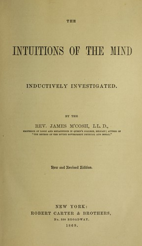The intuitions of the mind inductively investigated