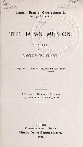 The Japan mission, 1869-1905