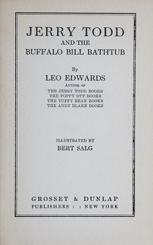 Jerry Todd and the Buffalo Bill bathtub