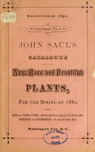 John Saul's catalogue of new, rare and beautiful plants, for the spring of 1880