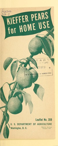 Kieffer pears for home use