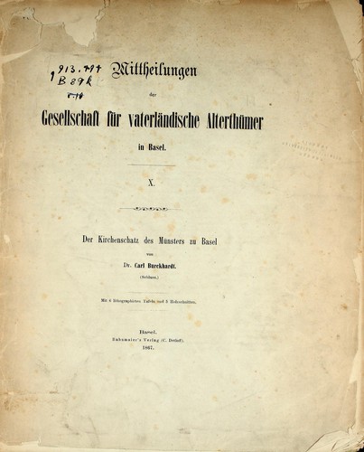 Der Kirchenschatz des Münsters in Basel