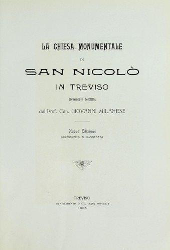 La chiesa monumentale di S. Nicolò in Treviso