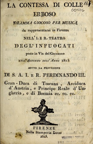 La contessa di Colle Erboso