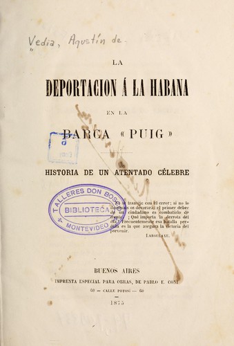 La deportación á La Habana en la barca "Puig"
