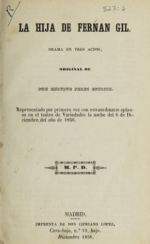 La hija de Fernán Gil
