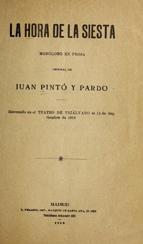 La hora de la siesta