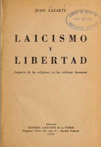Laicismo y libertad