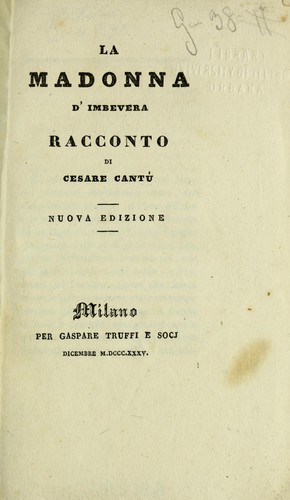 La madonna d'Imbevera