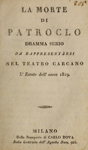 La morte di Patroclo