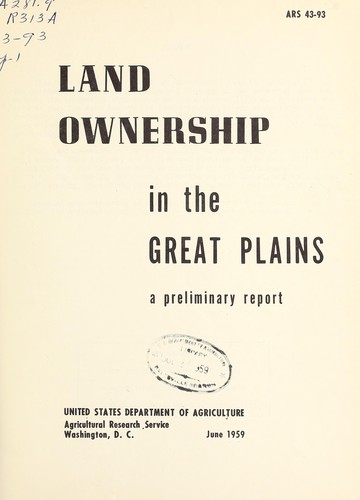 Land ownership in the Great Plains
