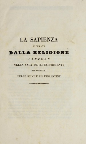 La sapienza ispirata dalla religione