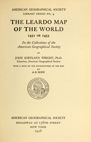 The Leardo map of the world