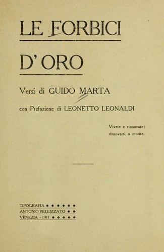 Le forbici d'oro