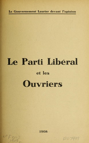 Le Parti liberal et les ouvriers