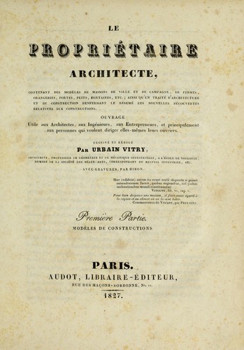 Le propriétaire architecte