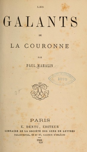 Les galants de la couronne