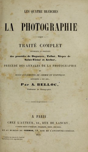 Les quatre branches de la photographie