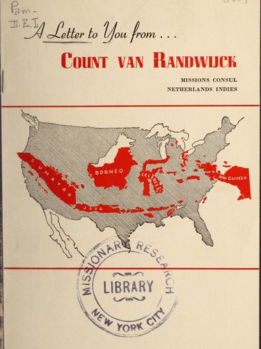 A letter to you from Count van Randwijck