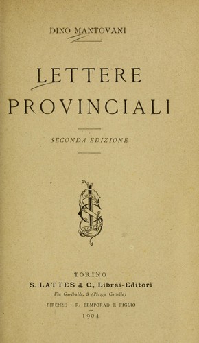Lettere provinciali
