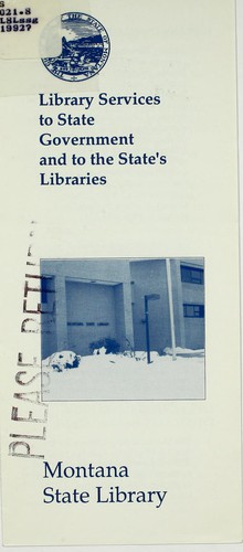 Library services to state government and to the state's libraries