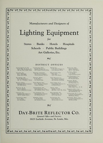 Lighting equipment for stores, banks, hotels, hospitals, schools, public buildings, galleries, etc
