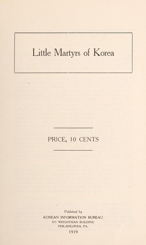Little martyrs of Korea