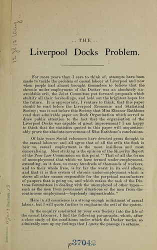 The Liverpool docks problem ...