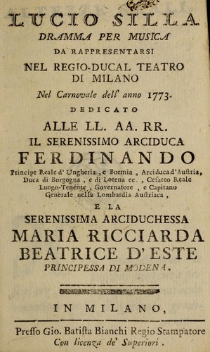 Lucio Silla