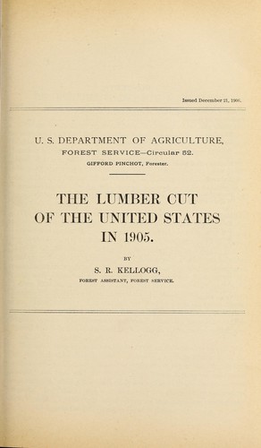 The lumber cut of the United States in 1905