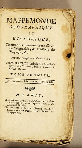 Mappemonde géographique et historique