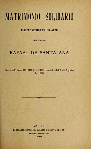 Matrimonio solidario
