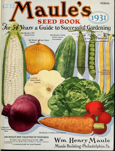 Maule's seed book 1931 for 54 years