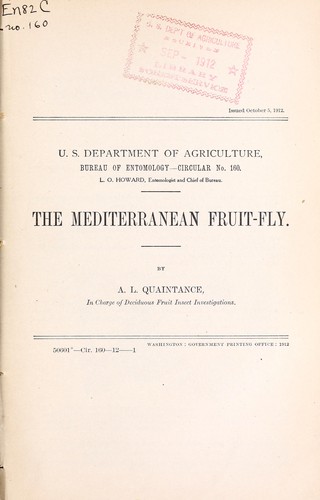 The Mediterranean fruit-fly