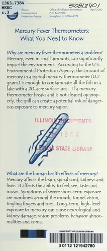 Mercury fever thermometers