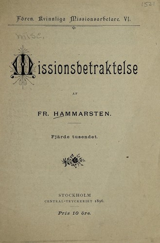 Missionsbetraktelse
