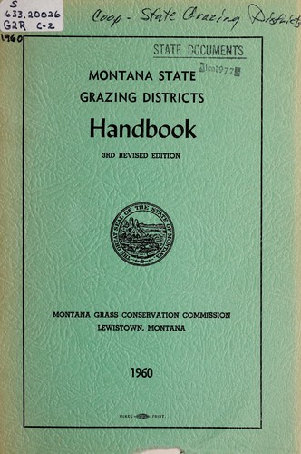 Montana state grazing districts handbook