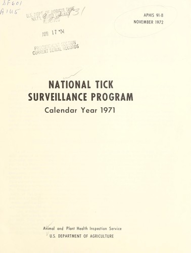 National tick surveillance program
