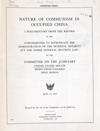 Nature of communism in occupied China