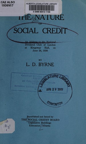 The nature of Social Credit