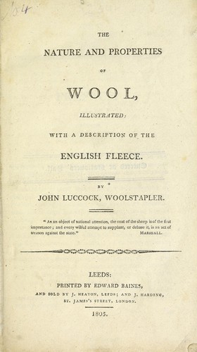 The nature and properties of wool