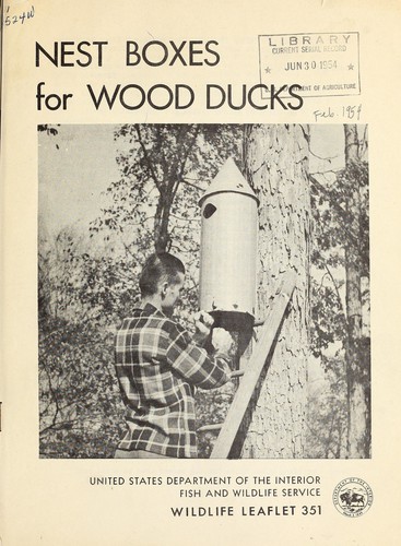 Nest boxes for wood ducks