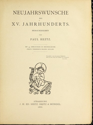 Neujahrswünsche des XV. Jahrhunderts